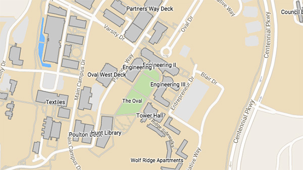 Nc State University Campus Map NC State Campus Map