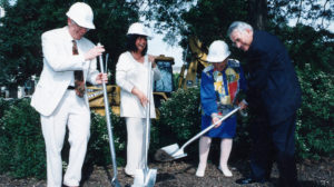 Lydia Villa-Komaroff at the Groundbreaking at Northwestern University