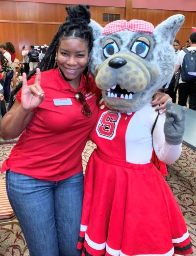 Stella Jackman-Ryan with Ms. Wuf