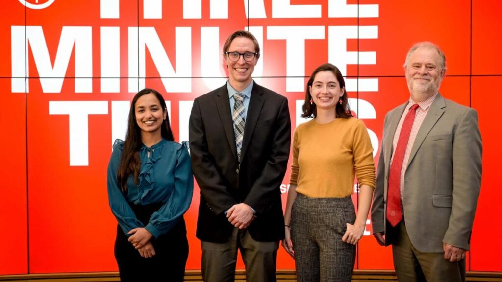 In 3MT contest, doctoral students teach and triumph in 180 seconds