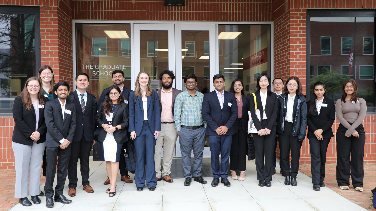 Group photo of NC State students who went to the SAS company site visit.