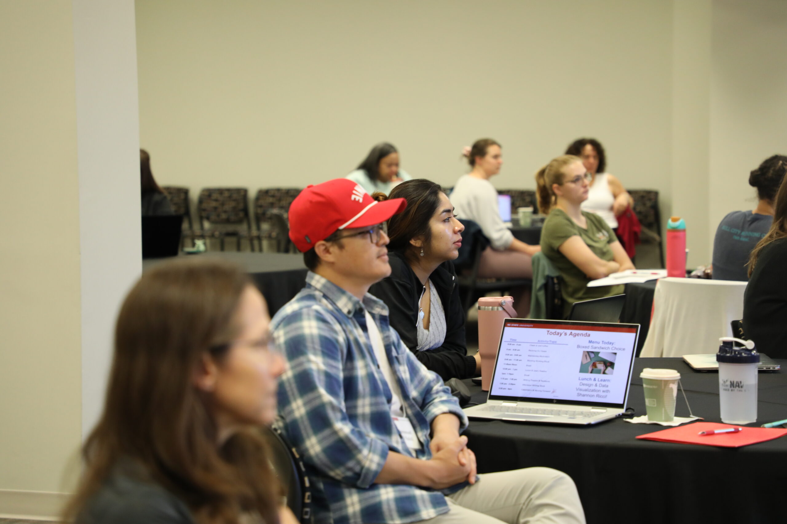 Students at the Spring 2025 in-person writing retreat.