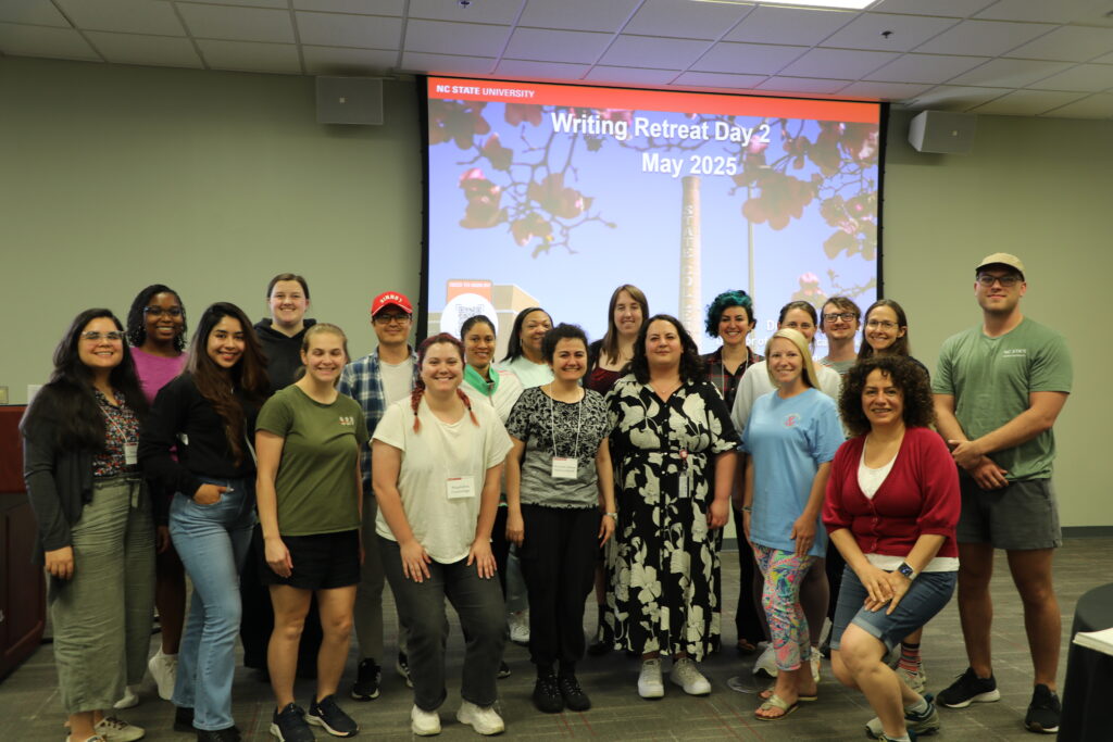 Participants in the Spring 2025 in-person writing retreat, led by Dr. Malaka Friedman.
